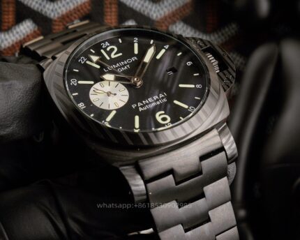 Panerai Luminor Mens Watch 44mm CAL.9010 Mechanical Movement Stainless Steel Watches - Image 4