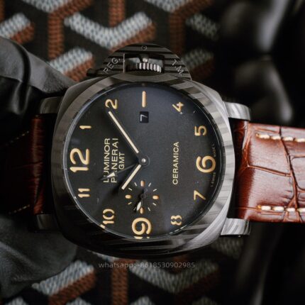 Panerai Luminor Mens Watch 44mm CAL.9010 Mechanical Movement Stainless Steel Watches - Image 3