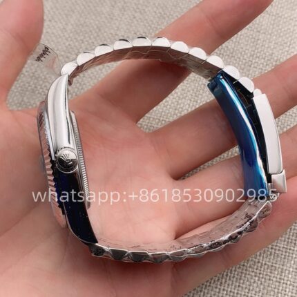 Rolex Datejust Blue Dial Mens Watch 41mm 2813 Movement Automatic Mechanical Stainless Steel Watches - Image 3