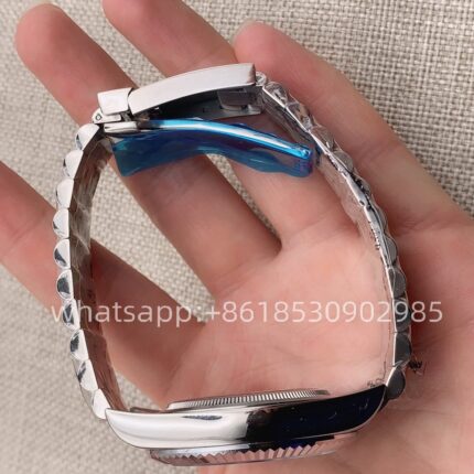 Rolex Datejust Blue Dial Mens Watch 41mm 2813 Movement Automatic Mechanical Stainless Steel Watches - Image 4