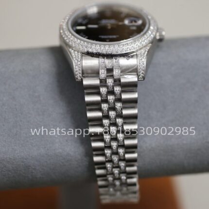 Rolex Datejust Diamond Mens Watch 41mm Shanghai Movement Automatic Mechanical Stainless Steel Watches - Image 4