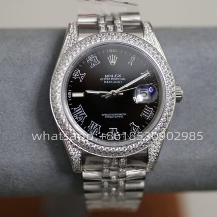 Rolex Datejust Diamond Mens Watch 41mm Shanghai Movement Automatic Mechanical Stainless Steel Watches