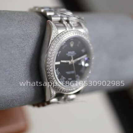 Rolex Datejust Diamond Mens Watch 41mm Shanghai Movement Automatic Mechanical Stainless Steel Watches - Image 3