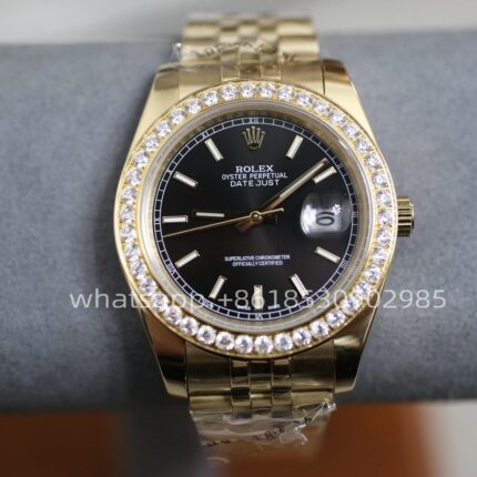 Rolex Datejust Diamond Bezel Mens Watch 41mm Shanghai Movement Automatic Mechanical Stainless Steel Watches