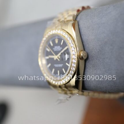 Rolex Datejust Diamond Bezel Mens Watch 41mm Shanghai Movement Automatic Mechanical Stainless Steel Watches - Image 3