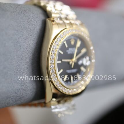 Rolex Datejust Diamond Bezel Mens Watch 41mm Shanghai Movement Automatic Mechanical Stainless Steel Watches - Image 4