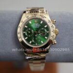 Rolex Daytona Mens Watch Green Dial 40mm Shanghai Movement Automatic Mechanical Stainless Steel Watches