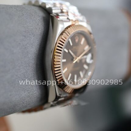 Rolex Datejust Two Tone Mens Watch 41mm Shanghai Movement Automatic Mechanical Stainless Steel Watches - Image 4