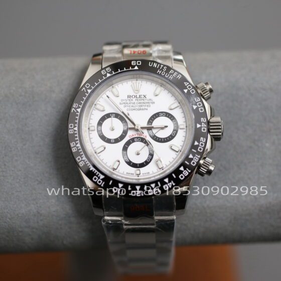 Rolex Daytona Panda Mens Watch 40mm Shanghai Movement Automatic Mechanical Stainless Steel Watches