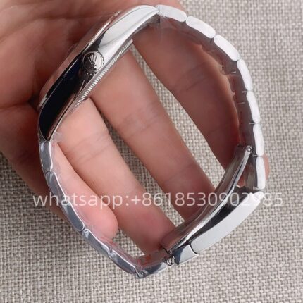 Rolex Datejust Grey Dial Mens Watch 41mm 2813 Movement Automatic Mechanical Stainless Steel Watches - Image 4