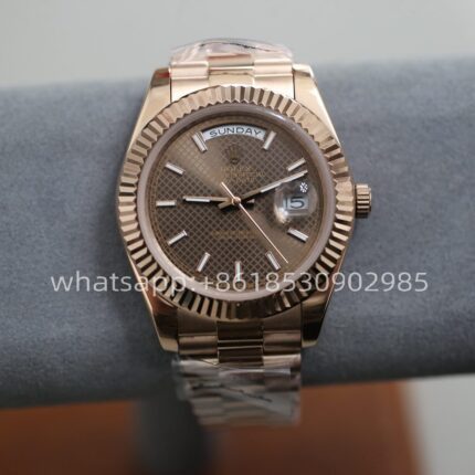 Rolex Day Date Mens Watch 40mm 2813 Movement Automatic Mechanical Stainless Steel Watches - Image 2