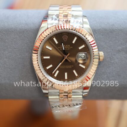 Rolex Datejust Brown Dial Mens Watch 41mm 2813 Movement Automatic Mechanical Stainless Steel Watches