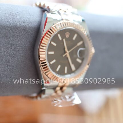 Rolex Datejust Brown Dial Mens Watch 41mm 2813 Movement Automatic Mechanical Stainless Steel Watches - Image 4