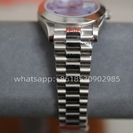 Rolex Day Date Arabic Dial Mens Watch 40mm 2813 Movement Automatic Mechanical Stainless Steel Watches - Image 5