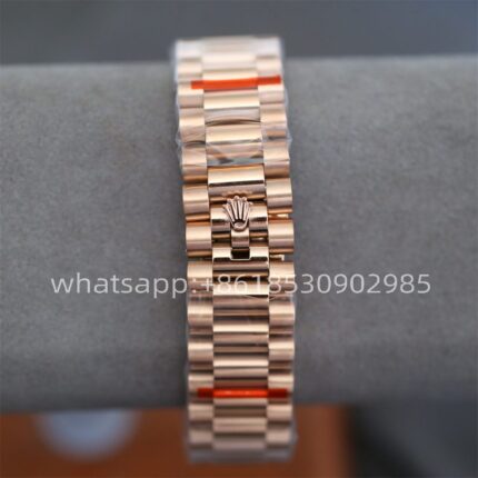 Rolex Day Date Rose Gold Mens Watch 40mm 2813 Movement Automatic Mechanical Stainless Steel Watches - Image 6