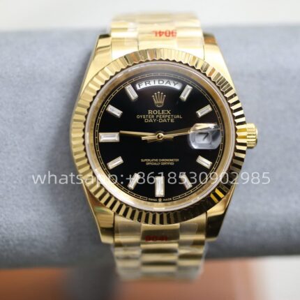 Rolex Day Date Yellow Gold Mens Watch 40mm 2813 Movement Automatic Mechanical Stainless Steel Watches