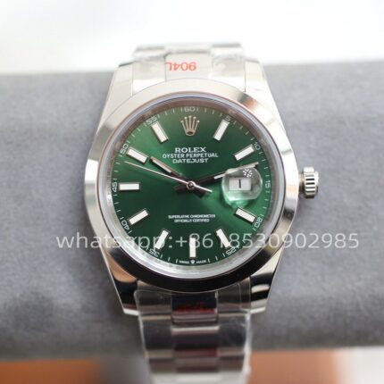 Rolex Datejust Green Dial Mens Watch 41mm Shanghai Movement Automatic Mechanical Stainless Steel Watches