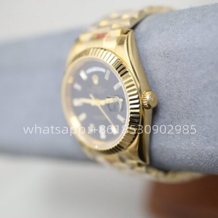 Rolex Day Date Yellow Gold Mens Watch 40mm 2813 Movement Automatic Mechanical Stainless Steel Watches - Image 3