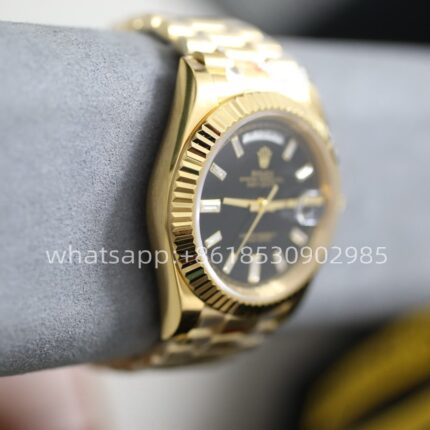 Rolex Day Date Yellow Gold Mens Watch 40mm 2813 Movement Automatic Mechanical Stainless Steel Watches - Image 4