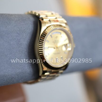 Rolex Day Date Yellow Gold Mens Watch 40mm 2813 Movement Automatic Mechanical Stainless Steel Watches - Image 5