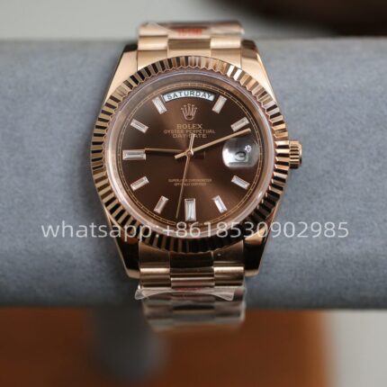 Rolex Day Date Rose Gold Mens Watch 40mm 2813 Movement Automatic Mechanical Stainless Steel Watches