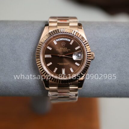 Rolex Day Date Rose Gold Mens Watch 40mm 2813 Movement Automatic Mechanical Stainless Steel Watches - Image 2