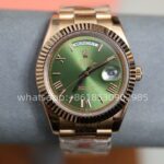 Rolex Day Date Olive Green Mens Watch 40mm 2813 Movement Automatic Mechanical Stainless Steel Watches