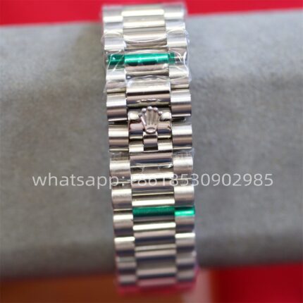 Rolex Day Date Grey Dial Mens Watch 40mm 2813 Movement Automatic Mechanical Stainless Steel Watches - Image 6