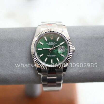 Rolex Datejust Green Dial Mens Watch 41mm Shanghai Movement Automatic Mechanical Stainless Steel Watches - Image 2