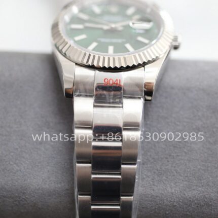 Rolex Datejust Green Dial Mens Watch 41mm Shanghai Movement Automatic Mechanical Stainless Steel Watches - Image 5