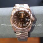 Rolex Day Date Rose Gold Mens Watch 40mm 2813 Movement Automatic Mechanical Stainless Steel Watches