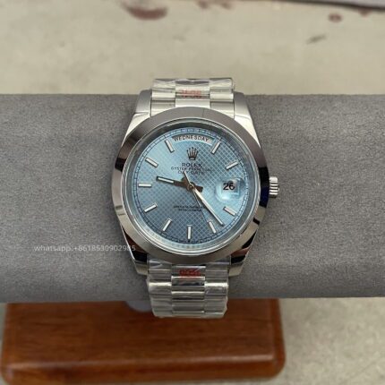 Rolex Day Date Ice Blue Mens Watch 40mm 2813 Movement Automatic Mechanical Stainless Steel Watches - Image 2