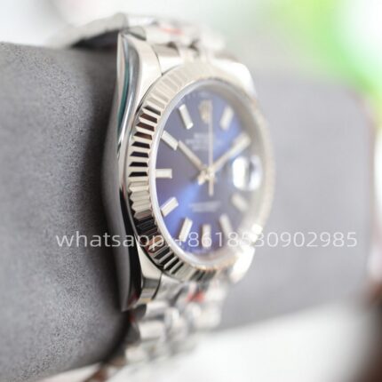 Rolex Datejust Blue Dial Mens Watch 41mm Shanghai Movement Automatic Mechanical Stainless Steel Watches - Image 4