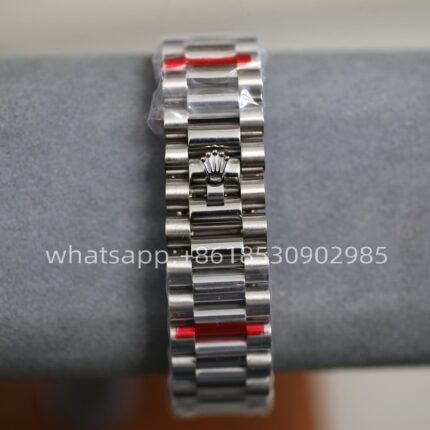 Rolex Day Date Blue Dial Mens Watch 40mm 2813 Movement Automatic Mechanical Stainless Steel Watches - Image 6