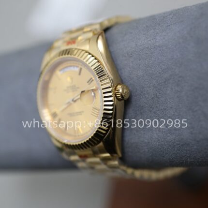 Rolex Day Date Yellow Gold Mens Watch 40mm 2813 Movement Automatic Mechanical Stainless Steel Watches - Image 3