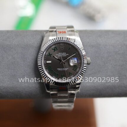 Rolex Datejust Grey Roman Dial Mens Watch 41mm Shanghai Movement Automatic Mechanical Stainless Steel Watches - Image 2
