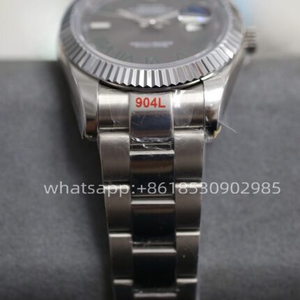 Rolex Datejust Grey Roman Dial Mens Watch 41mm Shanghai Movement Automatic Mechanical Stainless Steel Watches - Image 3