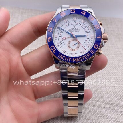 Rolex Yacht-Master Mens Watch Two Tone 44mm Shanghai Movement Automatic Mechanical Stainless Steel Watches - Image 2