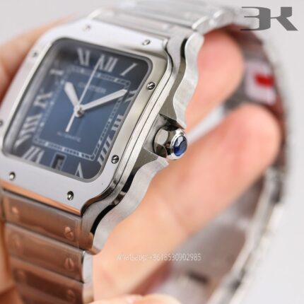 Cartier Santos De Cartier Mens Watch 40mm Cal.MIYOTA9015 Movement Automatic Mechanical Stainless Steel Watches 3K Factory - Image 4