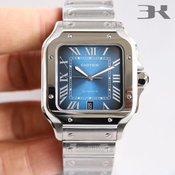 Cartier Santos De Cartier Mens Watch 40mm Cal.MIYOTA9015 Movement Automatic Mechanical Stainless Steel Watches 3K Factory