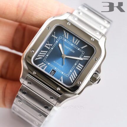 Cartier Santos De Cartier Mens Watch 40mm Cal.MIYOTA9015 Movement Automatic Mechanical Stainless Steel Watches 3K Factory - Image 3