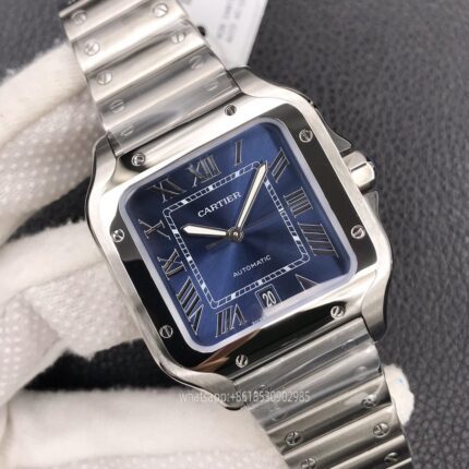Cartier Santos De Cartier Mens Watch 40mm CAL.9015 Movement Automatic Mechanical Stainless Steel Watches AF Factory - Image 3