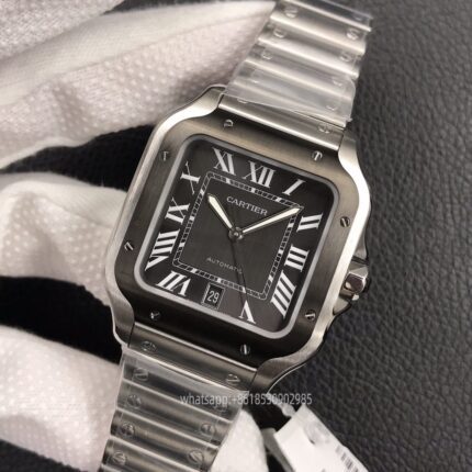 Cartier Santos De Cartier Mens Watch 40x48mm CAL.9015 Movement Automatic Mechanical Stainless Steel Watches AF Factory - Image 3