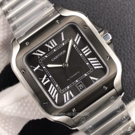 Cartier Santos De Cartier Mens Watch 40x48mm CAL.9015 Movement Automatic Mechanical Stainless Steel Watches AF Factory - Image 4