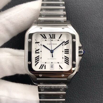Cartier Santos De Cartier Mens Watch 40x47mm CAL.9015 Movement Automatic Mechanical Stainless Steel Watches AF Factory