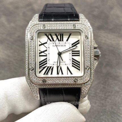 Cartier Santos De Cartier Mens Watch 40mm CAL.MIYOTA9015 Movement Automatic Mechanical Stainless Steel Watches GF Factory
