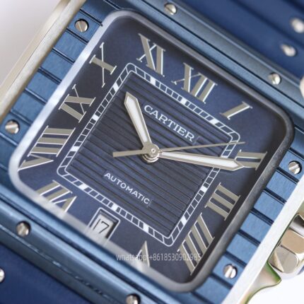 Cartier Santos De Cartier Mens Watch 40mm CAL.MIYOTA9015 Movement Automatic Mechanical Stainless Steel Watches GF Factory - Image 5