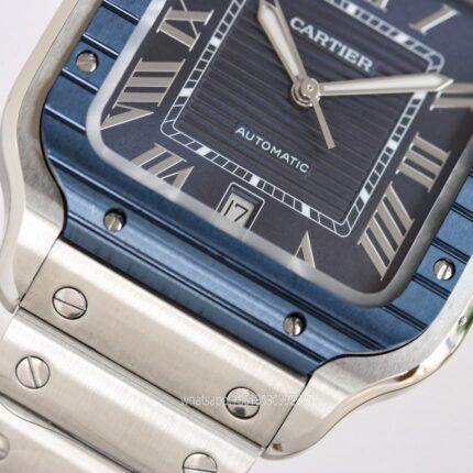 Cartier Santos De Cartier Mens Watch 40mm CAL.MIYOTA9015 Movement Automatic Mechanical Stainless Steel Watches GF Factory - Image 5