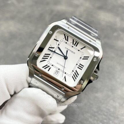 Cartier Santos De Cartier Mens Watch 40mm 35mm Movement Automatic Mechanical Stainless Steel Watches BV Factory - Image 3