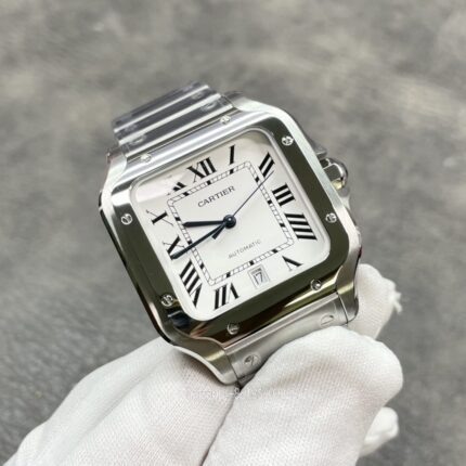 Cartier Santos De Cartier Mens Watch 40mm 35mm Movement Automatic Mechanical Stainless Steel Watches BV Factory - Image 4
